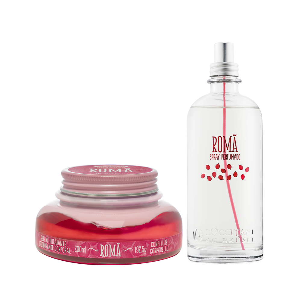 Combo Hidratação e Spray Perfumado Romã