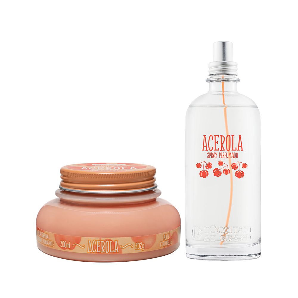 Kit Hidratação e Spray Perfumado Acerola