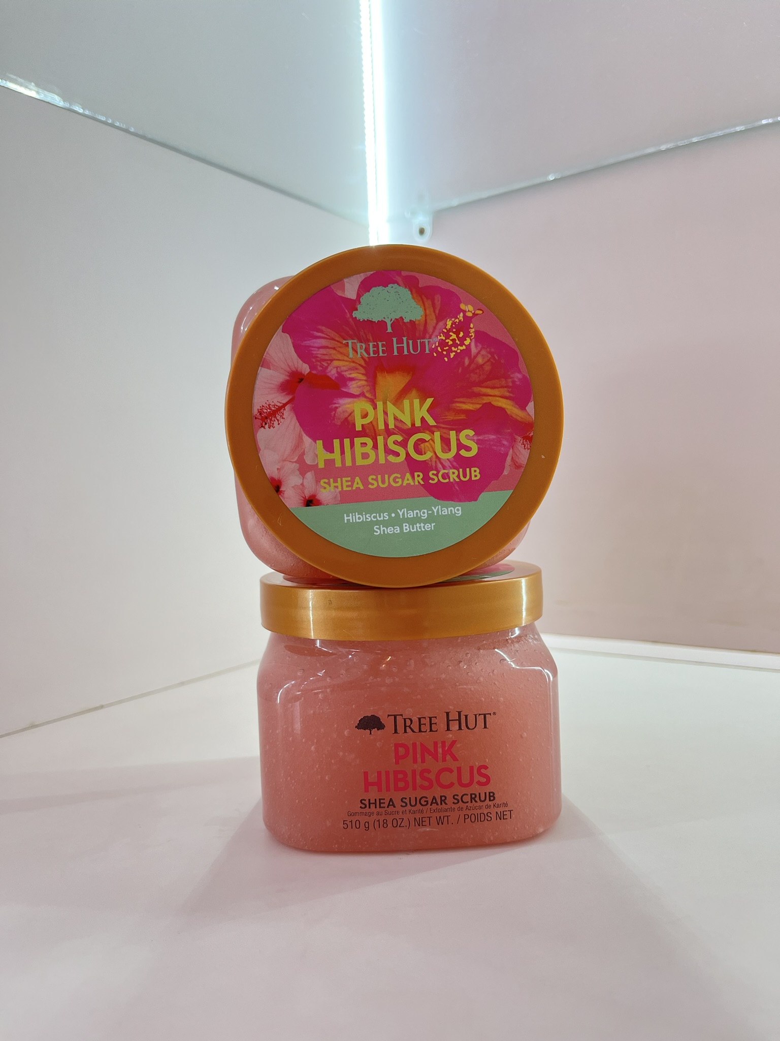 Pink Hibiscus Shea Sugar Scrub tree hut - Esfoliante Corporal 510g