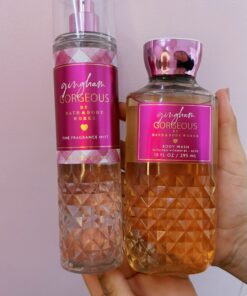 kit Bath & Body Works Gingham Gorgeous - Spray Corporal Perfumado - Gel de Banho